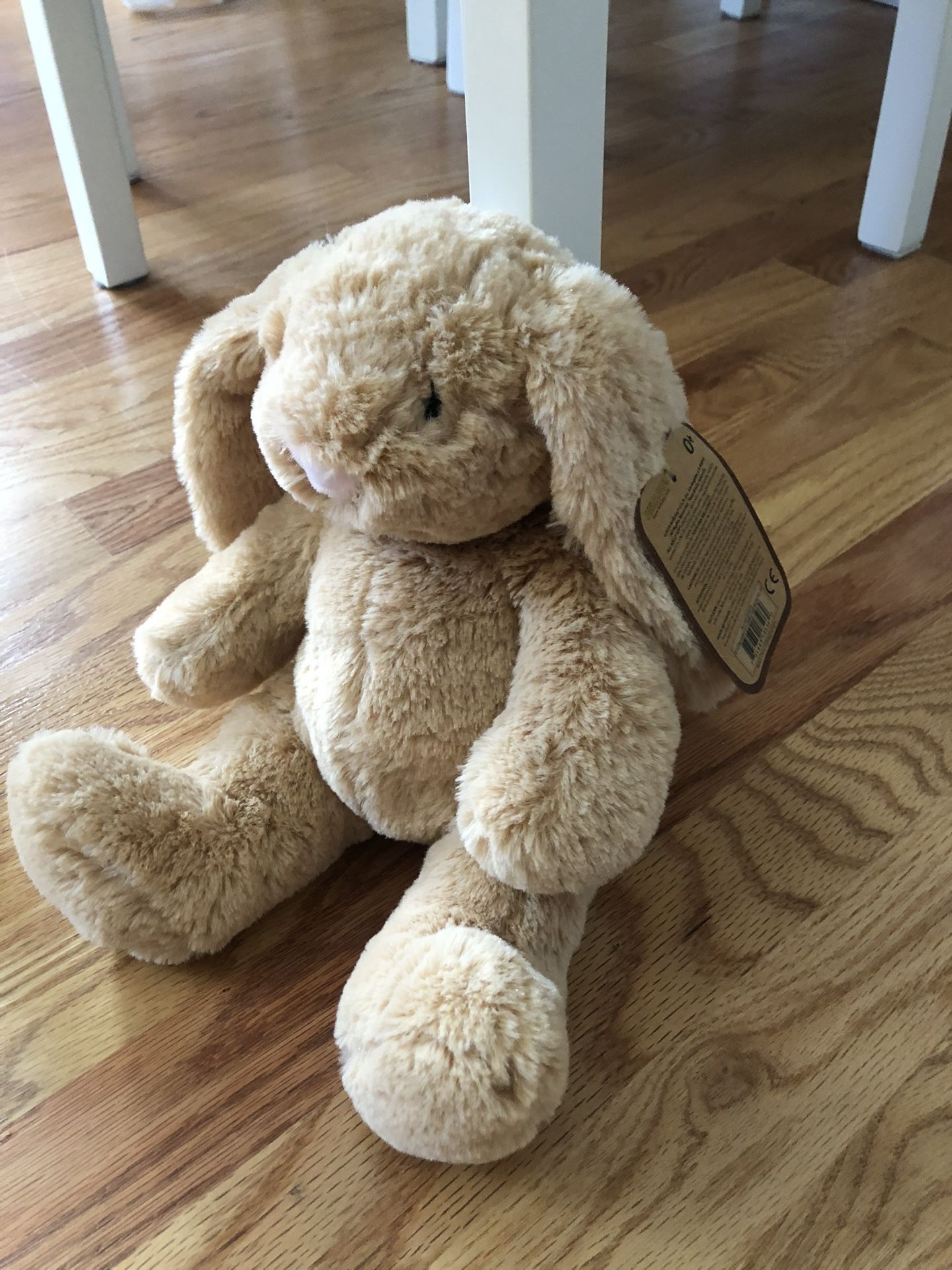 Rabbit Rattle  Plush New. Tags Attach . Very Soft