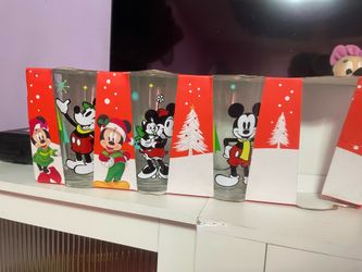 Disney Christmas glasses