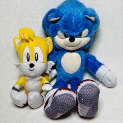 14” Sonic the Hedgehog Movie Plush + Tails the Fox Plush