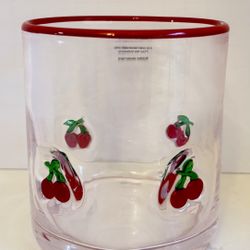 Icon Juice Glass-Red Cherries