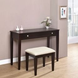 Brand New 2 PC Espresso Vanity Set