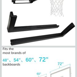 PROGOAL Universal UV-Resistant Basketball Backboard Padding Fits All Basketball Systems Indoor Outdoor
