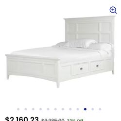 Kentwood Queen Headboard Footboard Drawers