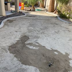 installation of artificial grass and pavers