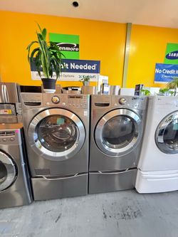 Lavadora y secadora a Pagos flexibles