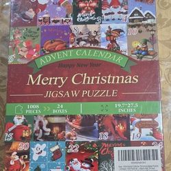 1008 Pieces，Vintage Christmas Countdown Calendar 