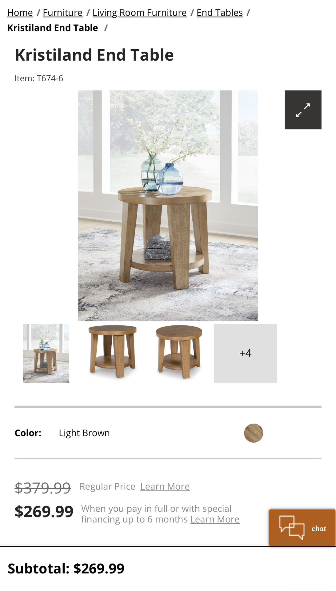 End Table - NEW IN BOX