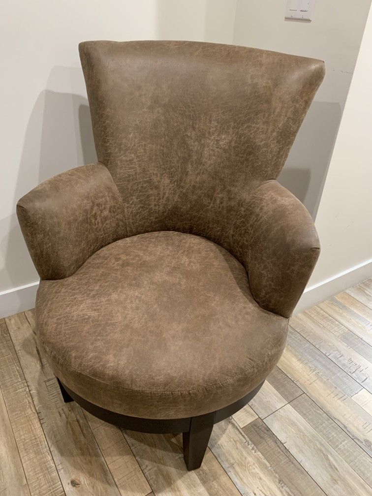 BLOWOUT SALE! - Contemporary Brown Swivel Chair