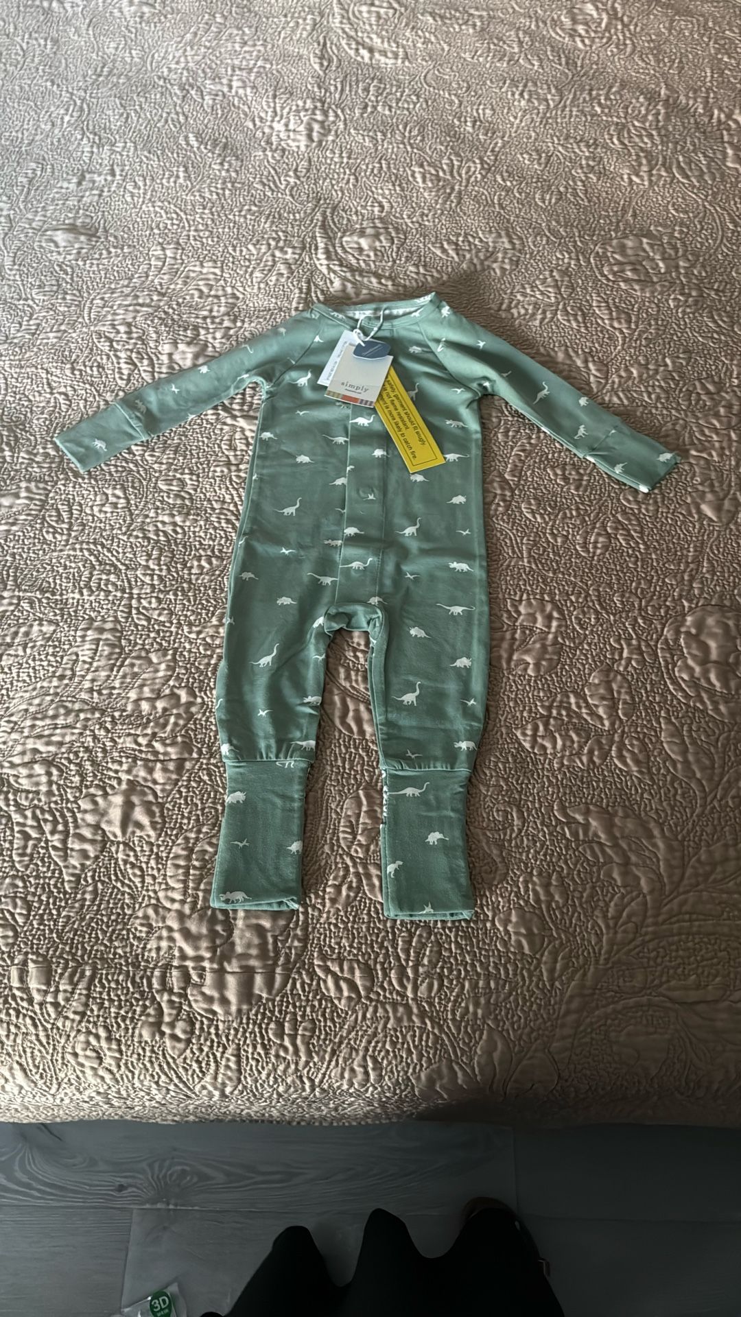 MAGNETIC ME Stars Convertible Coverall Baby 9-12 Months Green Organic NWT