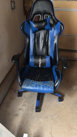 Black and Blue Gaming Chair