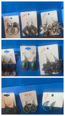 Pierced Earrings 3 pr/$10