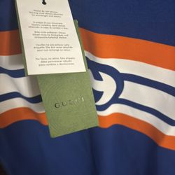 Gucci Interlocking G Striped T-shirt Authentic New Size Medium 