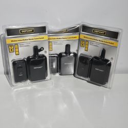 3 Brand New Defiant Wireless Indoor/Outdoor Remote Control Switch w 2 Outlets NEW