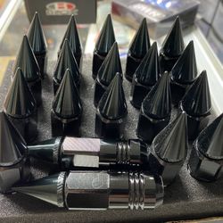 Lug Nut 20 Piece Aluminum Black