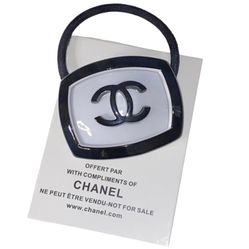 Chanel Acrylic Logo Hair Tie Hair Accessories New 