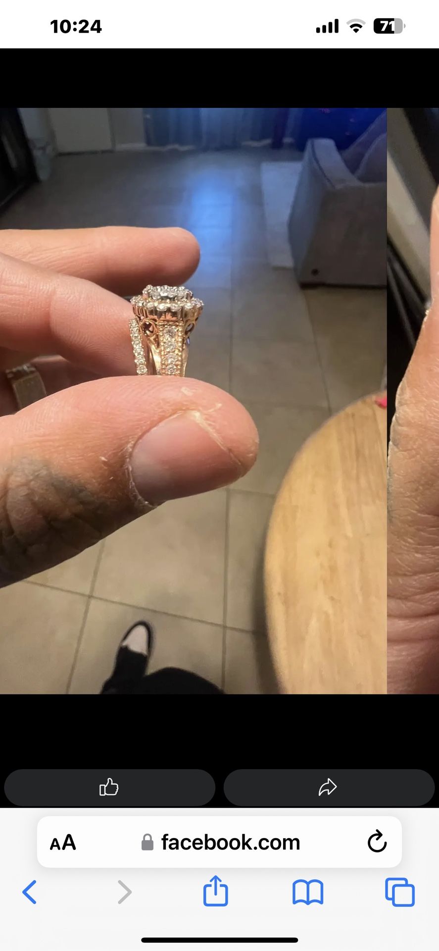 Rose Gold Wedding Ring/ Band