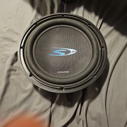 ALPINE SWS-1043D 10" SUBWOOFER
