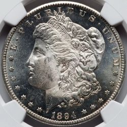 Morgan Silver Dollar 1894-S Key Date! Amazing coin! Superb