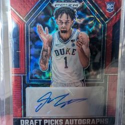 Prizm RC Derek Lively Duke Signed Auto 38/40