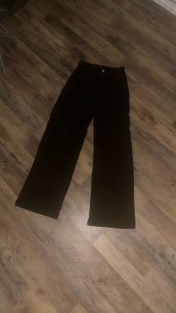 Girls Black Cargo Jeans