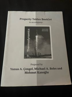 Thermodynamics Property Tables