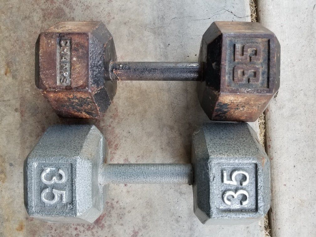 35lb dumbbell weights