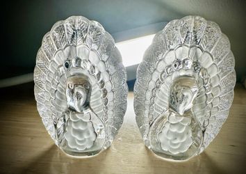 Gorham Crystal Turkey Salt & Pepper Shakers.