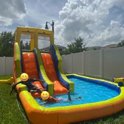 Water slide With Pool