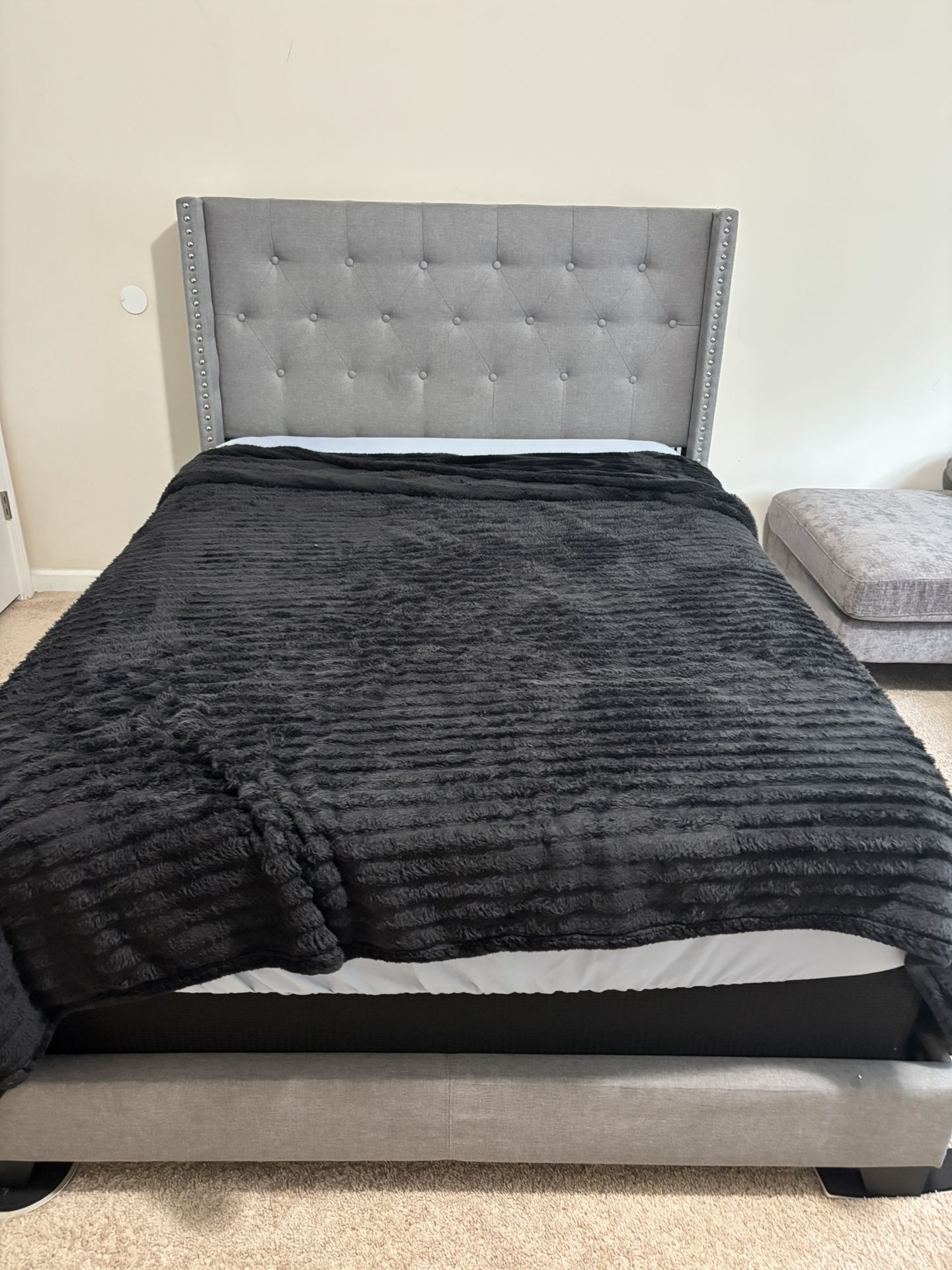 Upholstered Full Bed Frame for Sale โ Modern & Elegant