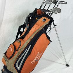 Complete Men’s Left Handed Golf Club Set | Irons Driver Wood &Putter + Callaway Stand | Excellent!