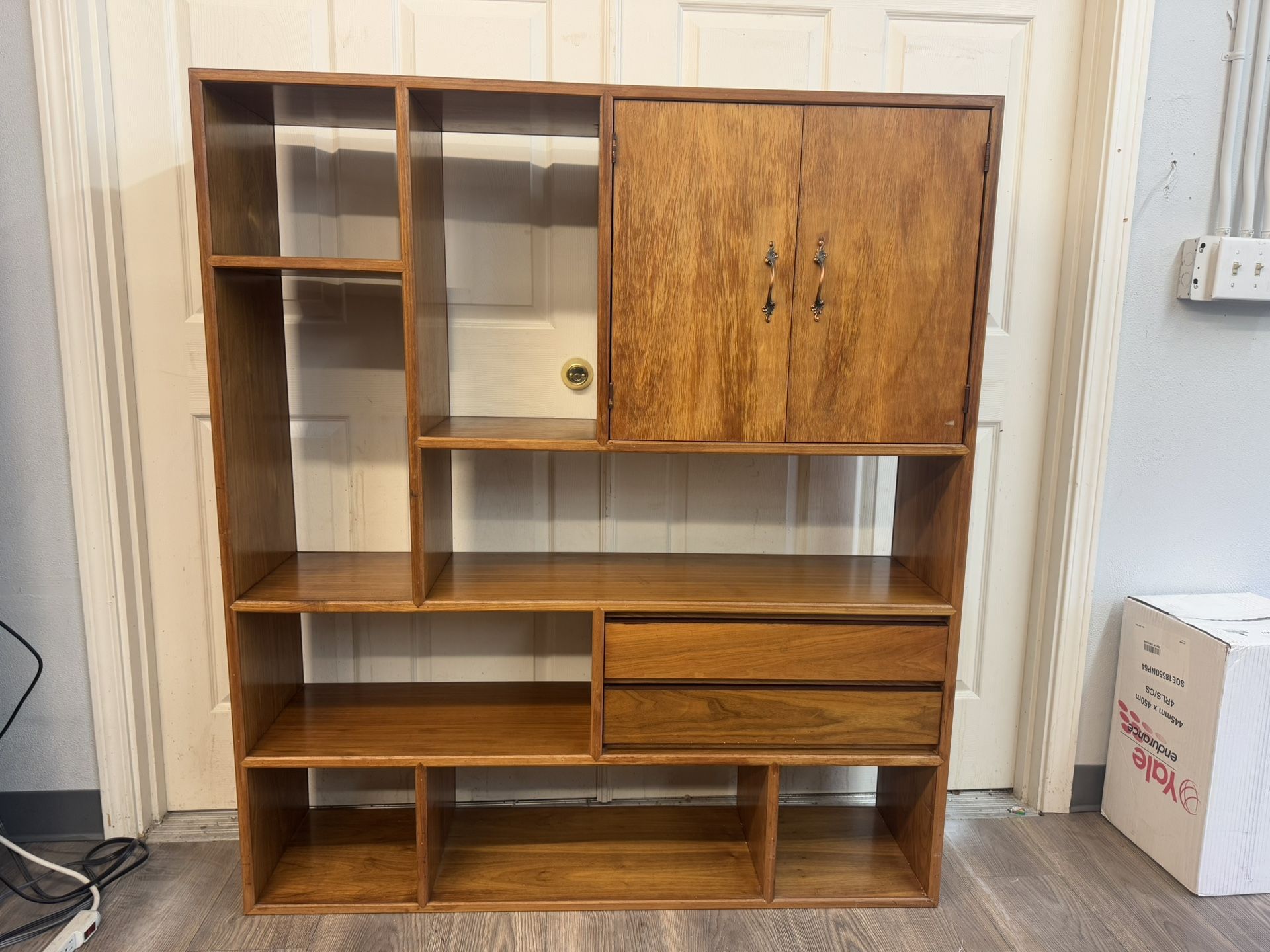 Solid Wood Mid Century Shelf