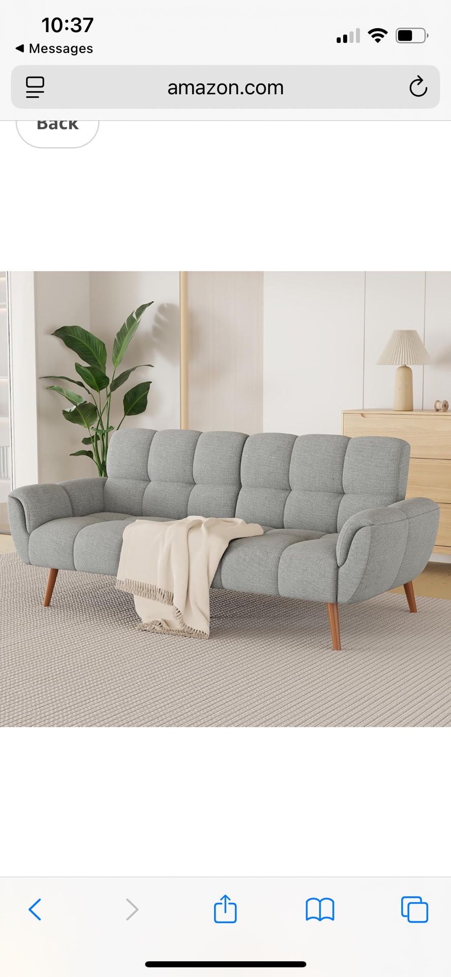 Brand New 3 In 1 Futon (sofa, bed, recliner) Unopened Box