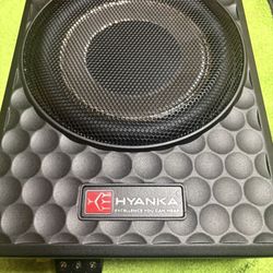 8” Slim Under-seat Active Powered Car And Trunk Sub