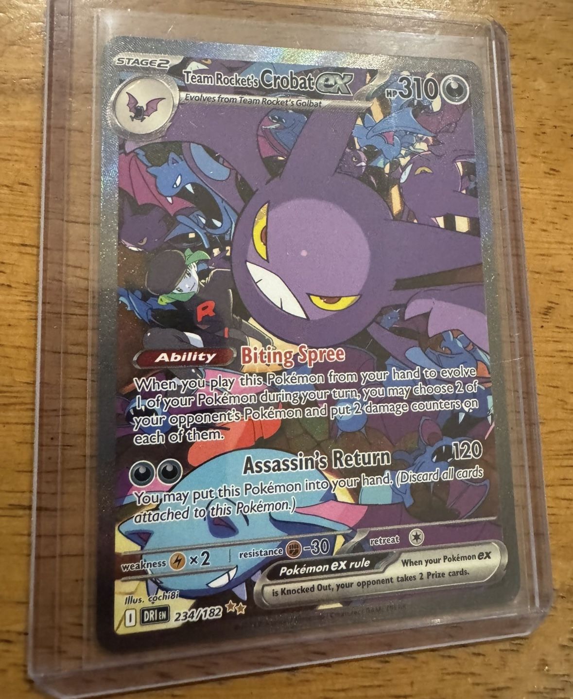 Team Rocket's Crobat ex - 234/182 - SV10: Destined Rivals