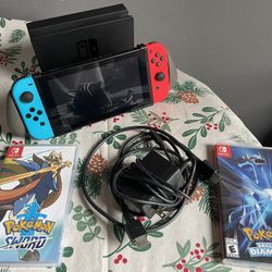 Nintendo Switch   with Pokemon Games