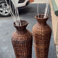 Rattan Vase