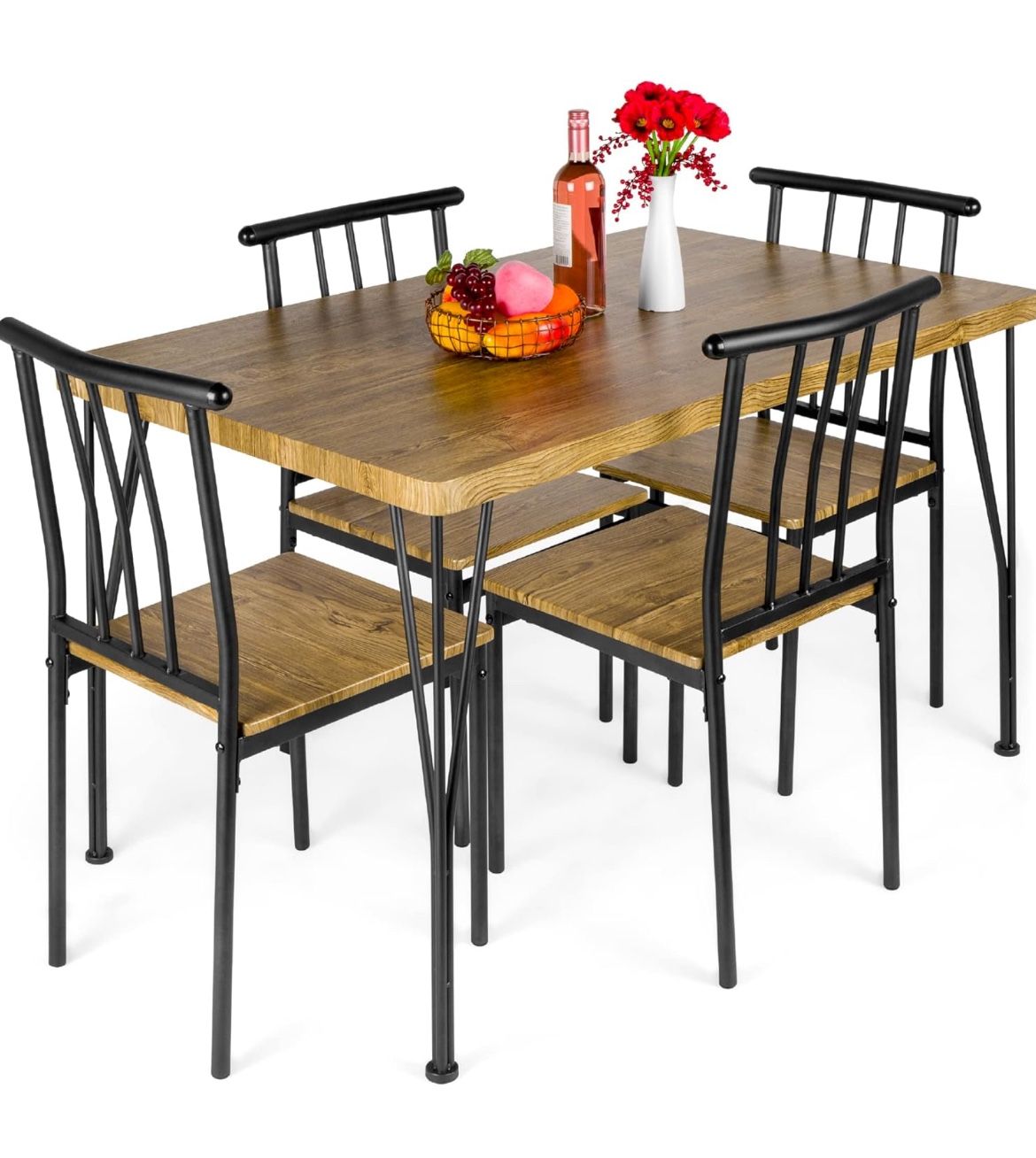 Dining Table Set with 4 Chairs