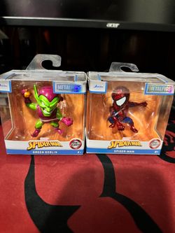 MetalFigs- Spiderman and Green Goblin