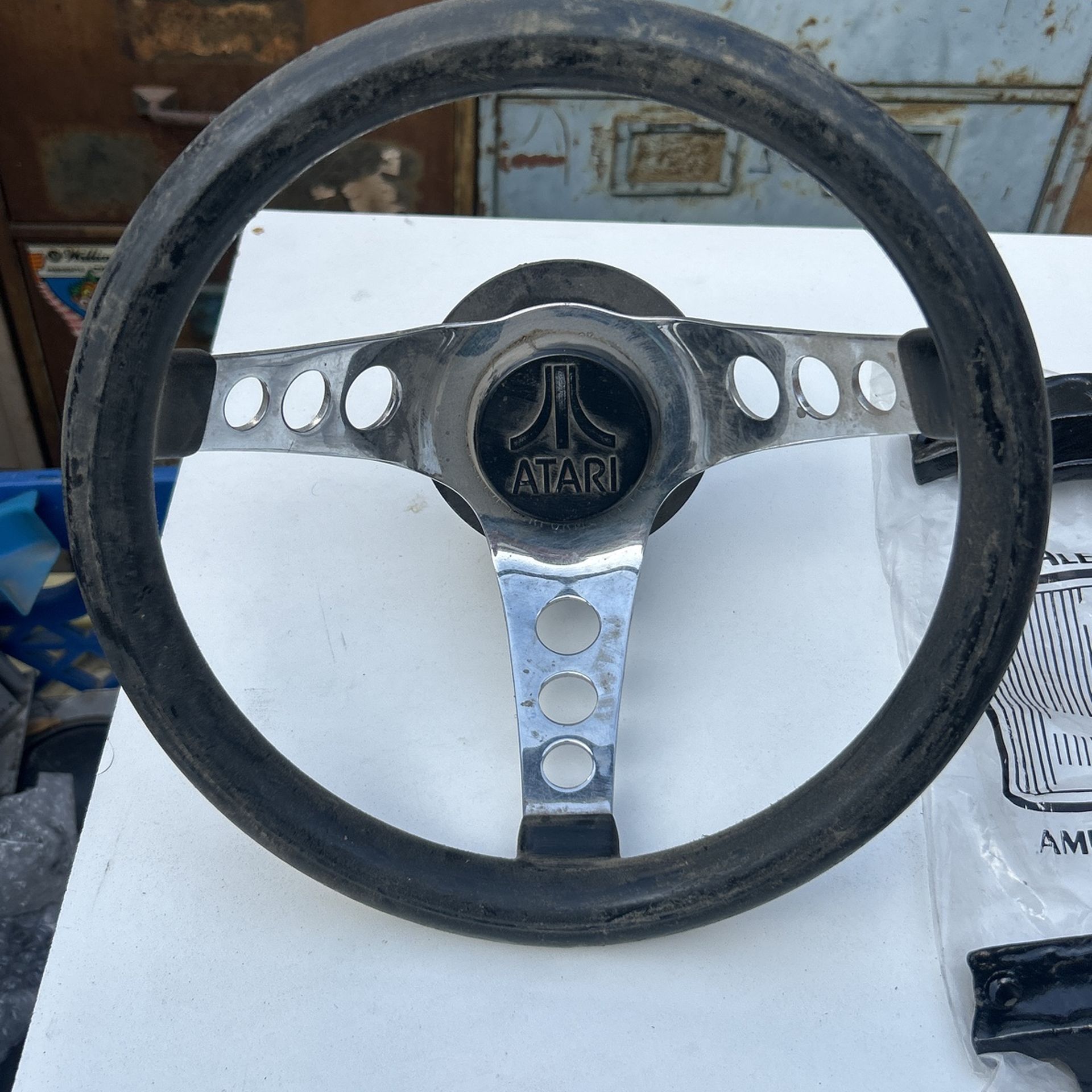 Vintage Original Atari Arcade Steering Wheel Video Game Part