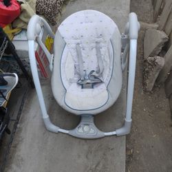 Ingenuity Convert 2 And 1 Portable Baby Swing