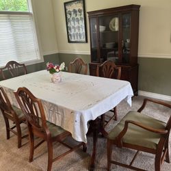 3 Piece 7 Chair Vintage Dining Room Set