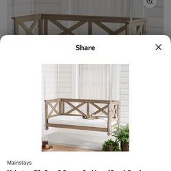 Bench Porch Swing 2-person Cushionade (NEW)