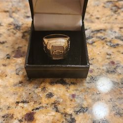 General motors mark of excellence solid gold Ring