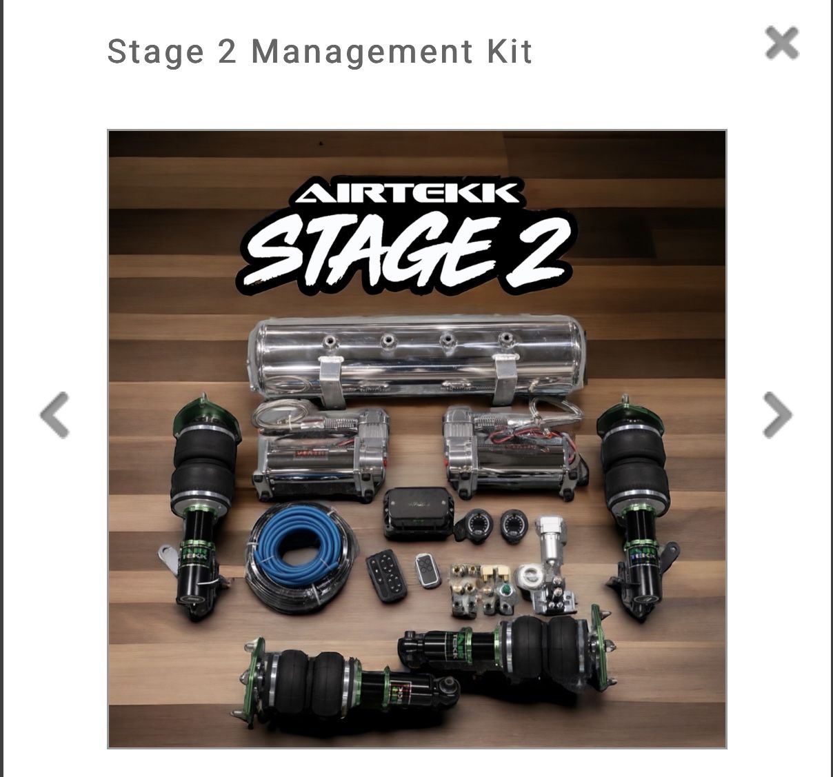 Stage 2 Air Bag System