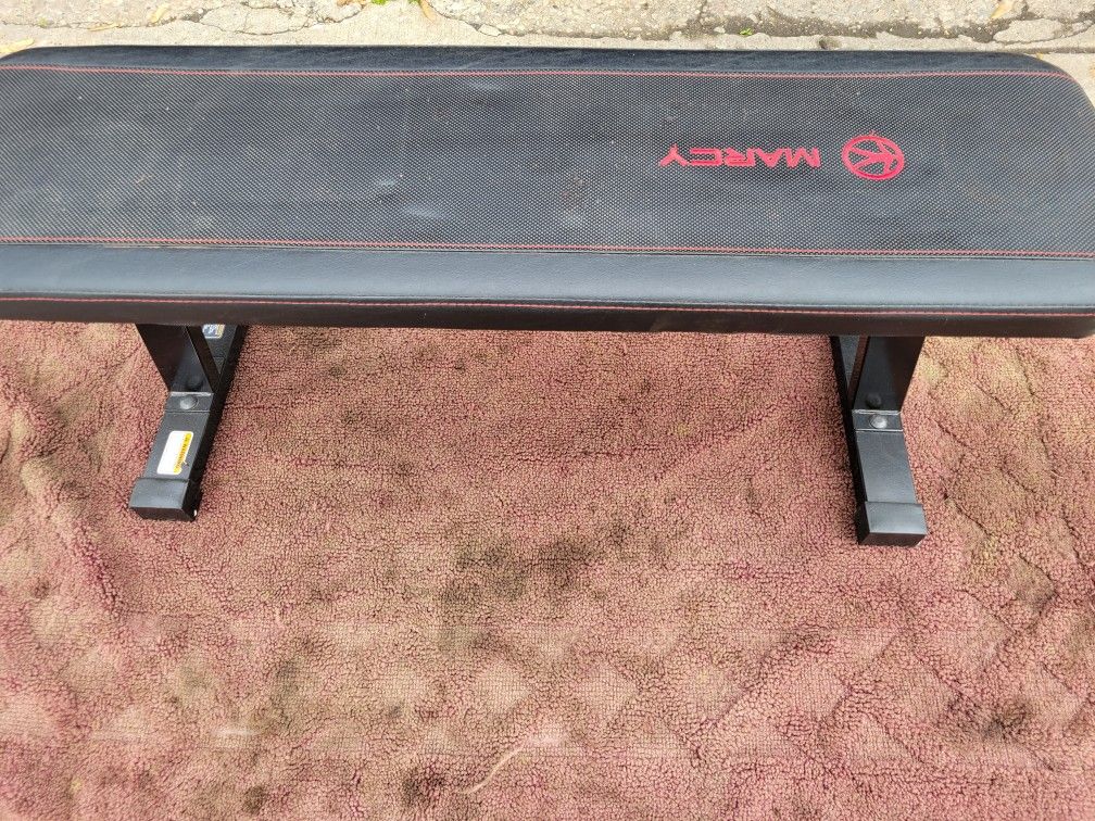 MARCY FLAT BENCH
7111.S WESTERN WALGREENS
$40. CASH ONLY AS IS