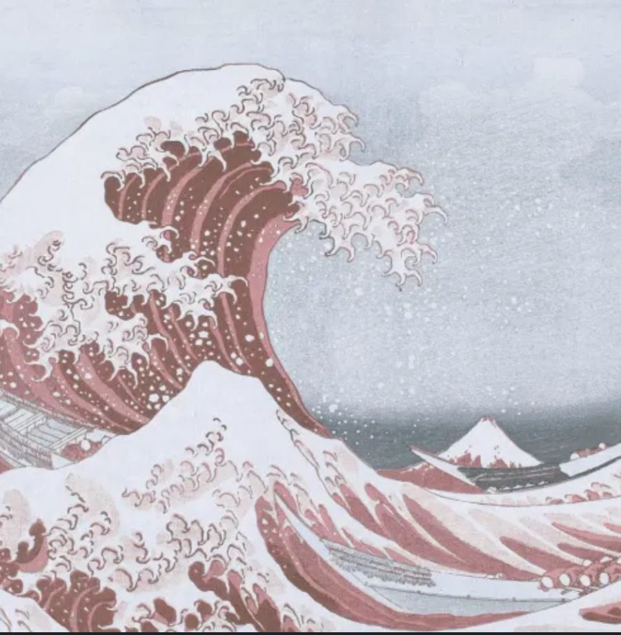 The Great Wave Summer Tapestry