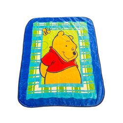 Disney Winnie The Pooh Bee Plaid Baby Blanket