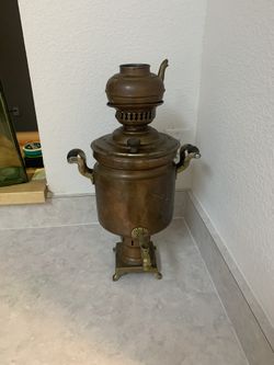 Copper tea antique