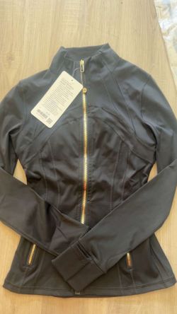 Lululemon define jacket black and gold