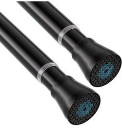 Shower Curtain Tension Rod. Black. N. Jones And Horse.  New In Box